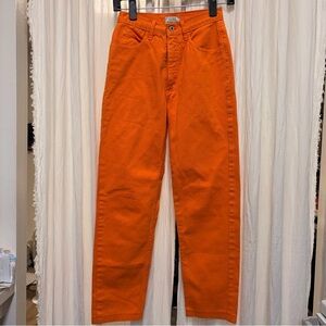 Guess Women's Orange Denim Jeans